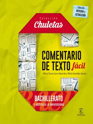 cover image of Comentario de texto fácil para bachillerato